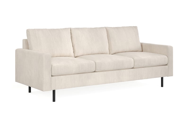 Peppe 3-istuttava Manchestersohva 200 cm leveä - Beige - Huonekalut - Sohva - 3:n istuttava sohva