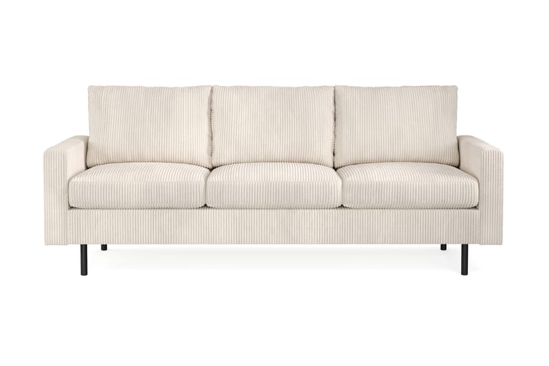 Peppe 3-istuttava Manchestersohva - Beige - Huonekalut - Sohva - 3:n istuttava sohva