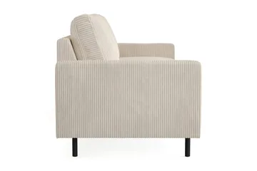 Peppe 3-istuttava Manchestersohva - Beige - Huonekalut - Sohva - 3:n istuttava sohva