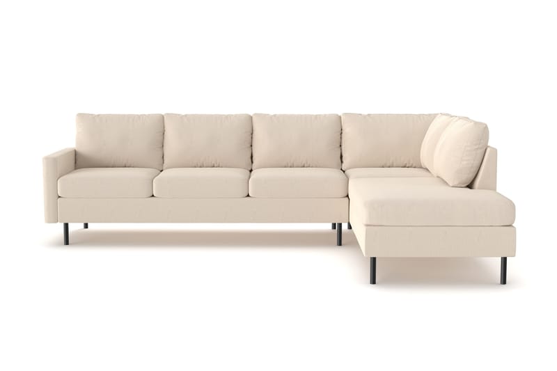 Peppe 4-istuttava Oikeakätinen L-muotoinen Divaanisohva Manchesterista - Greige - Huonekalut - Sohva - Divaanisohva