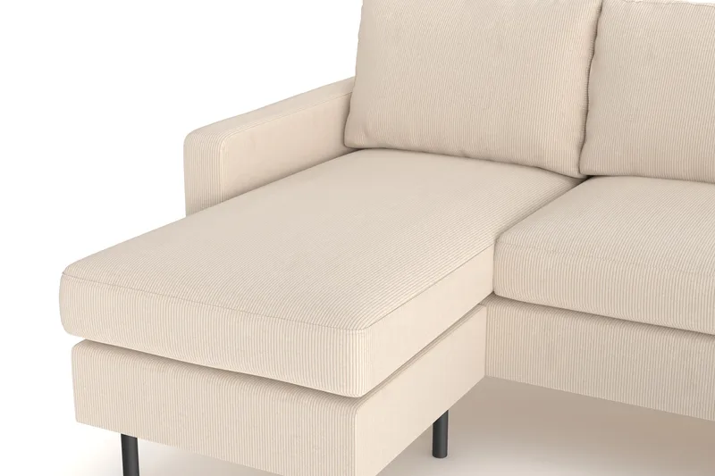 Peppe 4-istuttava Oikeakätinen U-muotoinen Sohva Divaanilla ja Divaaniosalla Manchesterista - Greige - Huonekalut - Sohva - Divaanisohva