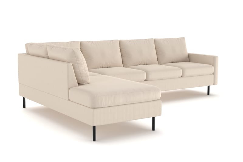 Peppe 4-istuttava Vasenkätinen L-muotoinen Divaanisohva Manchesterista - Greige - Huonekalut - Sohva - Divaanisohva