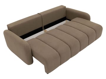 Quarlos 3-istuttava vuodesohva säilytystilalla - Beige - Huonekalut - Sohva - Vuodesohva - 3 istuttava vuodesohva