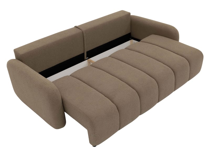 Quarlos 3-istuttava vuodesohva säilytystilalla - Beige - Huonekalut - Sohva - Vuodesohva - 3 istuttava vuodesohva