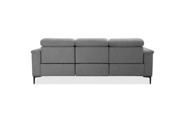 Recliner-sohva ilman kulmaa Loft24 3-istuttava sohva Lund Cognac Ljusgrå - Huonekalut - Sohva - Mekanismisohva - 3 istuttava mekanismisohva