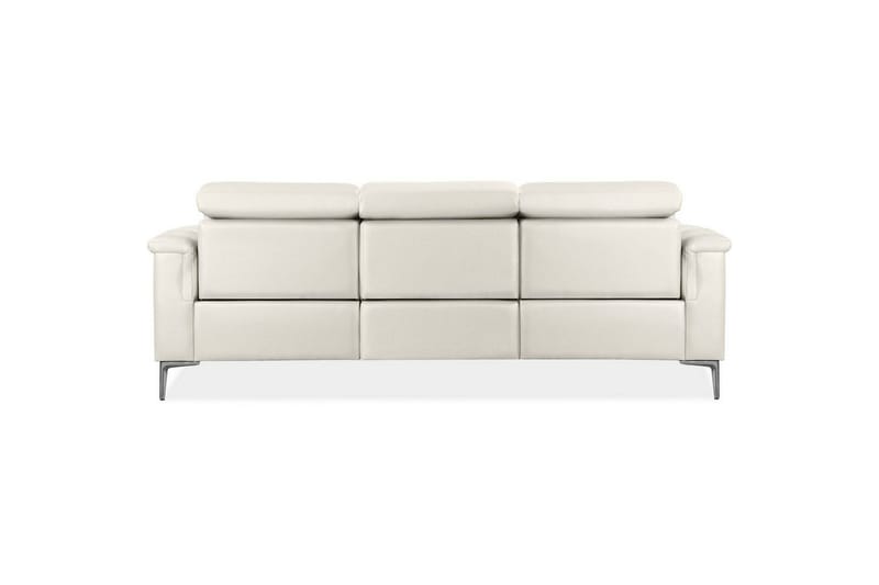 Recliner-sohva ilman kulmaa Loft24 3-istuttava sohva Lund Cream White - Huonekalut - Sohva - Mekanismisohva - 3 istuttava mekanismisohva