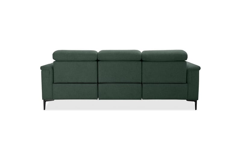 Recliner-sohva ilman kulmaa Loft24 3-istuttava sohva Lund Dark Green - Huonekalut - Sohva - Mekanismisohva - 3 istuttava mekanismisohva