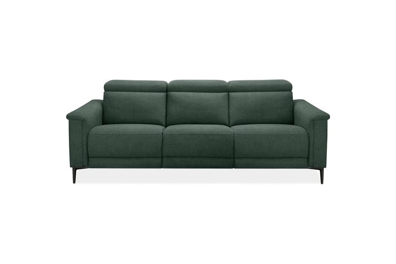 Recliner-sohva ilman kulmaa Loft24 3-istuttava sohva Lund Dark Green - Huonekalut - Sohva - Mekanismisohva - 3 istuttava mekanismisohva