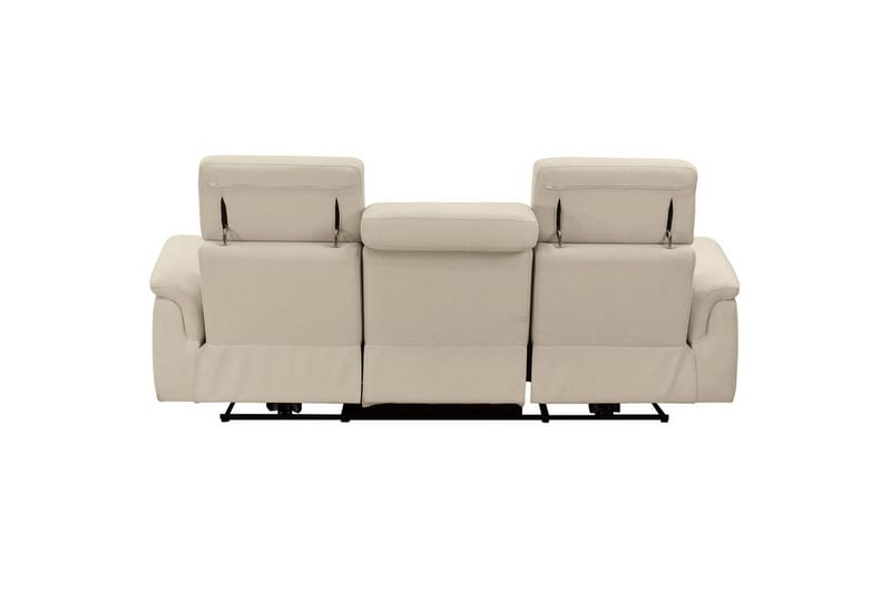 Recliner-sohva ilman kulmaa Loft24 3-istuttava sohva Rayland Vit - Huonekalut - Sohva - Mekanismisohva - 3 istuttava mekanismisohva
