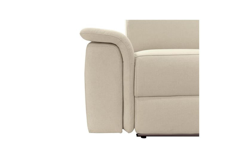 Recliner-sohva ilman kulmaa Loft24 3-istuttava sohva Rayland Vit - Huonekalut - Sohva - Mekanismisohva - 3 istuttava mekanismisohva
