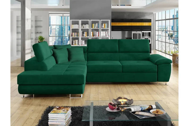Reginia Vuodesohva Leposohvalla 3-Istuttava, Vihreä