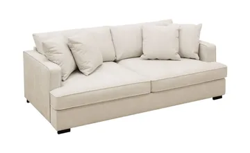 Rossita 3-istuttava syvä kangassohva - Beige - Huonekalut - Sohva - 3:n istuttava sohva
