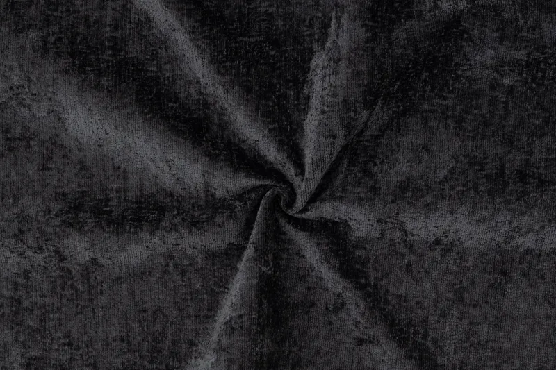 Rossita 3-istuttava Syvä Sohva Chenillestä - Musta - Huonekalut - Sohva - 3:n istuttava sohva