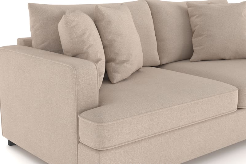 Rossita 3-istuttava Syvä Sohva Kangas - Beige - Huonekalut - Sohva - 3:n istuttava sohva