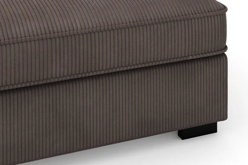 Rossita 3-istuttava Syvä Sohva Vakosametti - Tummanharmaa - Huonekalut - Sohva - 3:n istuttava sohva