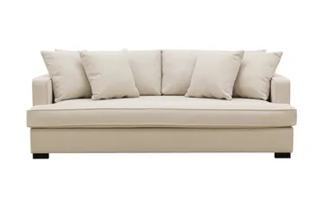 Rossita 3-istuttava Syvä Sohva Yhdellä Istuintyynyllä Bouclé-kankaasta