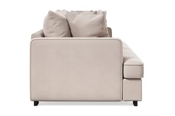 Rossita 4-istuttava Syvä Samettisohva - Beige - Huonekalut - Sohva - 4:n istuttava sohva