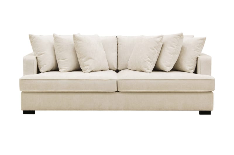 Rossita 4-istuttava Syvä Sohva Chenillestä - Beige - Huonekalut - Sohva - 4:n istuttava sohva