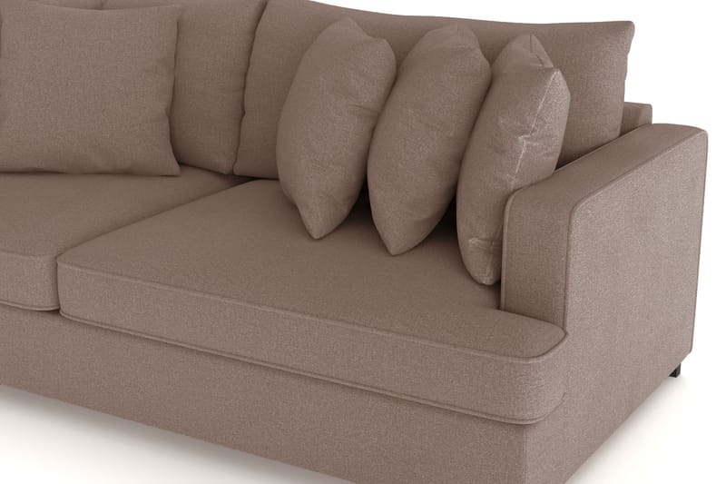 Rossita 4-istuttava Syvä Sohva Kangas - Ruskea - Huonekalut - Sohva - 4:n istuttava sohva