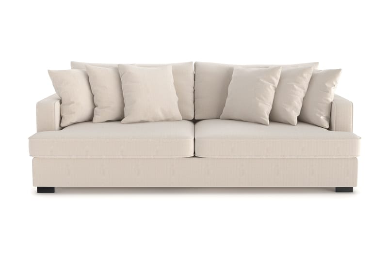 Rossita 4-istuttava Syvä Sohva Vakosametti - Beige - Huonekalut - Sohva - 4:n istuttava sohva