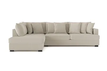 Rossita 4-istuttava Vasenkätinen L-muotoinen Syvä Leponurkkasohva Vakosametti