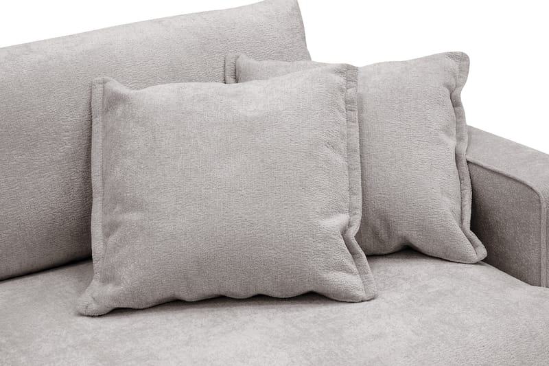 Rossita Lyx 2,5-istuttava Extra syvä Sohva Chenille-kankaalla - Harmaa/Ruskea - Huonekalut - Sohva - 3:n istuttava sohva