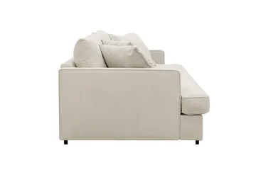 Rossita Lyx 2,5-istuttava Extra syvä Sohva Kankaalla - Beige - Huonekalut - Sohva - 3:n istuttava sohva
