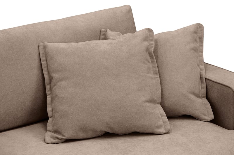 Rossita Lyx 2,5-istuttava Extra syvä Sohva Kankaalla - Tummanruskea - Huonekalut - Sohva - 3:n istuttava sohva