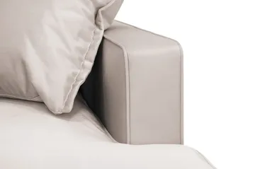 Rossita Lyx 2,5-istuttava Extra syvä Sohva Sametilla - Beige - Huonekalut - Sohva - 3:n istuttava sohva