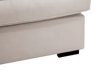 Rossita Lyx 2,5-istuttava Extra syvä Sohva Sametilla - Beige - Huonekalut - Sohva - 3:n istuttava sohva