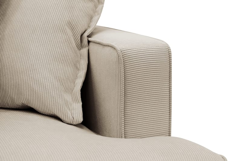 Rossita Lyx 2,5-istuttava Extra syvä Sohva Vakosametilla - Kerma - Huonekalut - Sohva - 3:n istuttava sohva