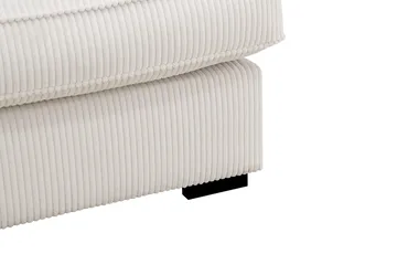 Rossita Lyx 2,5-istuttava Extra syvä Sohva Vakosametilla - Offwhite - Huonekalut - Sohva - 3:n istuttava sohva