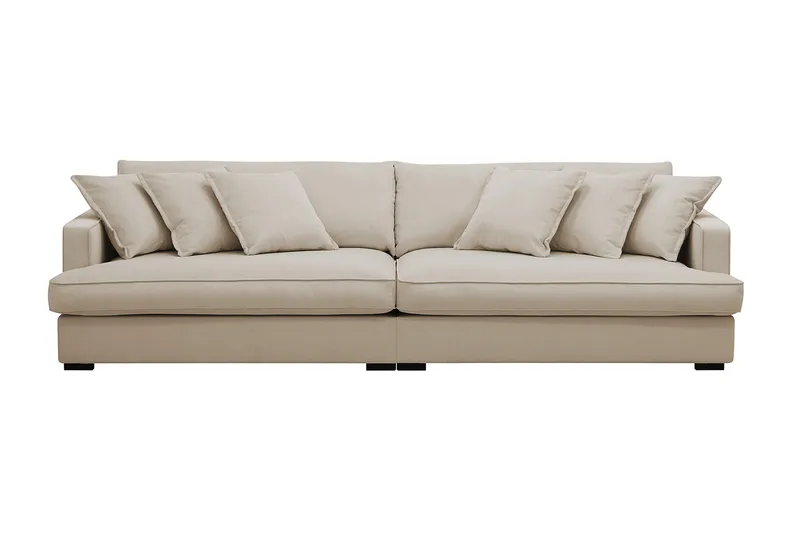 Rossita Lyx 3,5-istuttava Erittäin Syvä Sohva Vakosametti, Greige