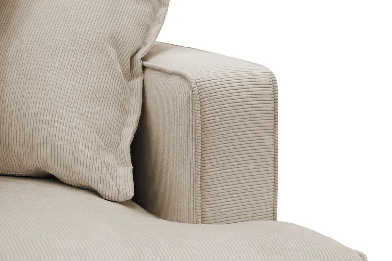 Rossita Lyx 3,5-istuttava Erittäin Syvä Sohva Vakosametti - Greige - Huonekalut - Sohva - 4:n istuttava sohva