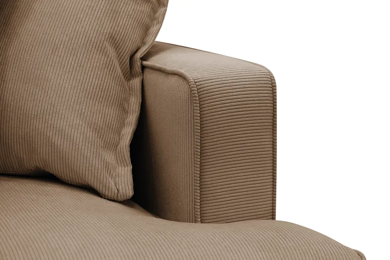 Rossita Lyx 3,5-istuttava Erittäin Syvä Sohva Vakosametti - Ruskea - Huonekalut - Sohva - 4:n istuttava sohva