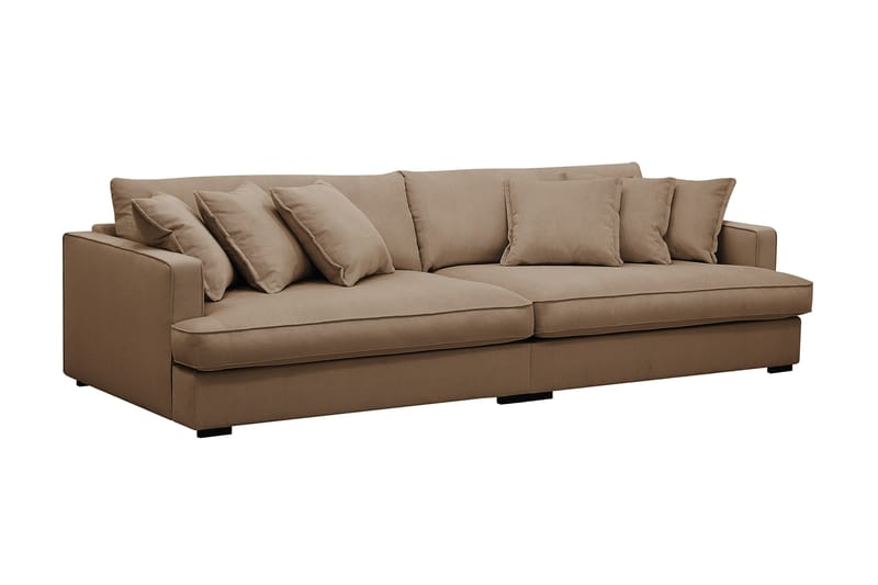 Rossita Lyx 3,5-istuttava Erittäin Syvä Sohva Vakosametti - Ruskea - Huonekalut - Sohva - 4:n istuttava sohva