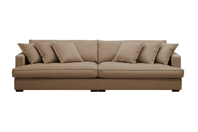 Rossita Lyx 3,5-istuttava Erittäin Syvä Sohva Vakosametti, Ruskea