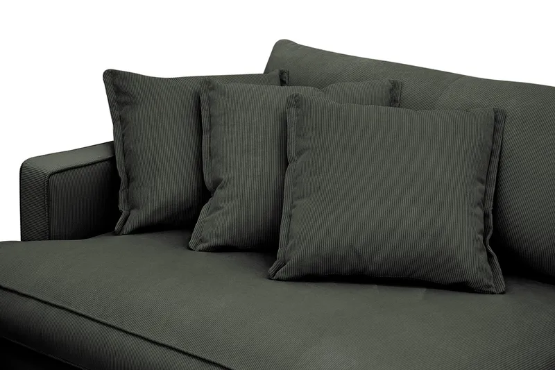 Rossita Lyx 3,5-istuttava Erittäin Syvä Sohva Vakosametti - Tummanvihreä - Huonekalut - Sohva - 4:n istuttava sohva