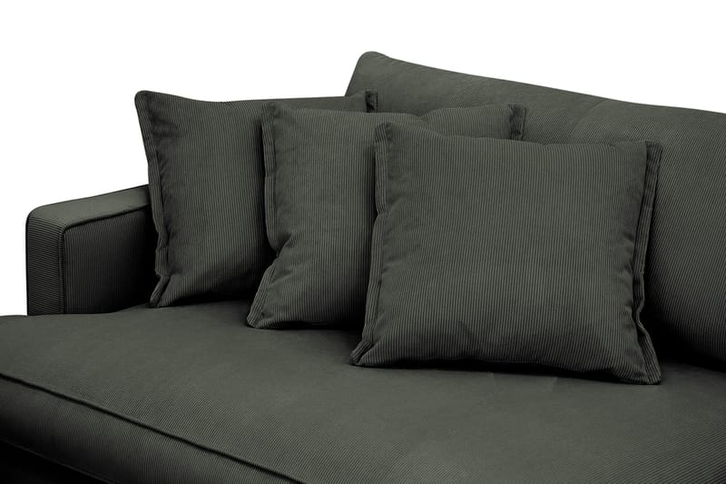 Rossita Lyx 3,5-istuttava Erittäin Syvä Sohva Vakosametti - Tummanvihreä - Huonekalut - Sohva - 4:n istuttava sohva