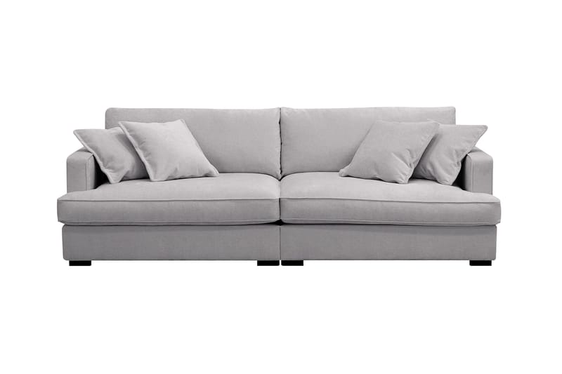 Rossita Lyx 3-istuttava Extra syvä Sohva Chenille-kankaalla, Trenza 03, Harmaa Chenille