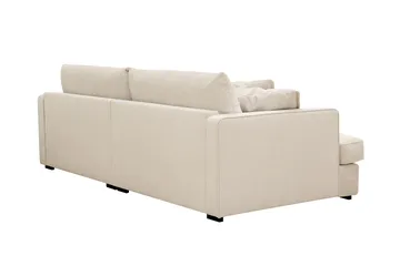 Rossita Lyx 3-istuttava Extra syvä Sohva Chenille-kankaalla - Trenza 06, Beige Chenille - Huonekalut - Sohva - 3:n istuttava sohva