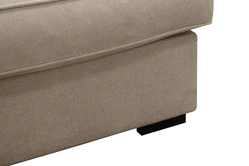 Rossita Lyx 3-istuttava Extra syvä Sohva Kankaalla - Ruskea - Huonekalut - Sohva - 3:n istuttava sohva