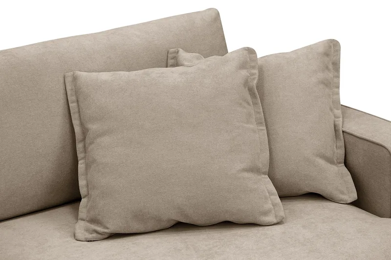 Rossita Lyx 3-istuttava Extra syvä Sohva Kankaalla - Ruskea - Huonekalut - Sohva - 3:n istuttava sohva