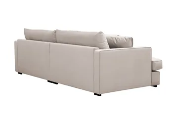 Rossita Lyx 3-istuttava Extra syvä Sohva Sametilla - Beige - Huonekalut - Sohva - 3:n istuttava sohva