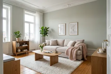 Rossita Lyx 3-istuttava Extra syvä Sohva Sametilla - Beige - Huonekalut - Sohva - 3:n istuttava sohva