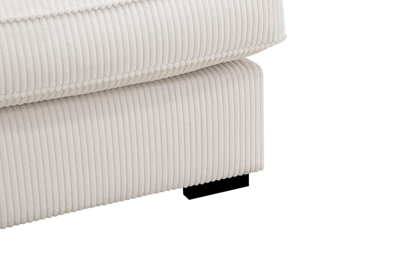Rossita Lyx 3-istuttava Extra syvä Sohva Vakosametilla - Offwhite - Huonekalut - Sohva - 3:n istuttava sohva