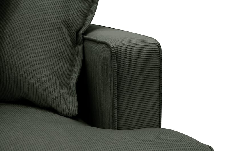 Rossita Lyx 3-istuttava Extra syvä Sohva Vakosametilla - Tummanvihreä - Huonekalut - Sohva - 3:n istuttava sohva