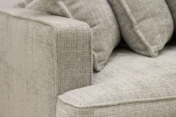 Rossita Lyx 4-istuttava Erittäin Syvä Sohva Chenillestä - Harmaa / Beige - Huonekalut - Sohva - 4:n istuttava sohva