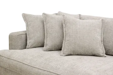 Rossita Lyx 4-istuttava Erittäin Syvä Sohva Chenillestä - Harmaa / Beige - Huonekalut - Sohva - 4:n istuttava sohva