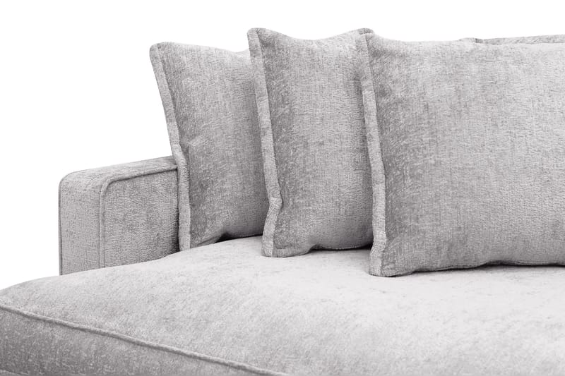 Rossita Lyx 4-istuttava Erittäin Syvä Sohva Chenillestä - Harmaa - Huonekalut - Sohva - 4:n istuttava sohva